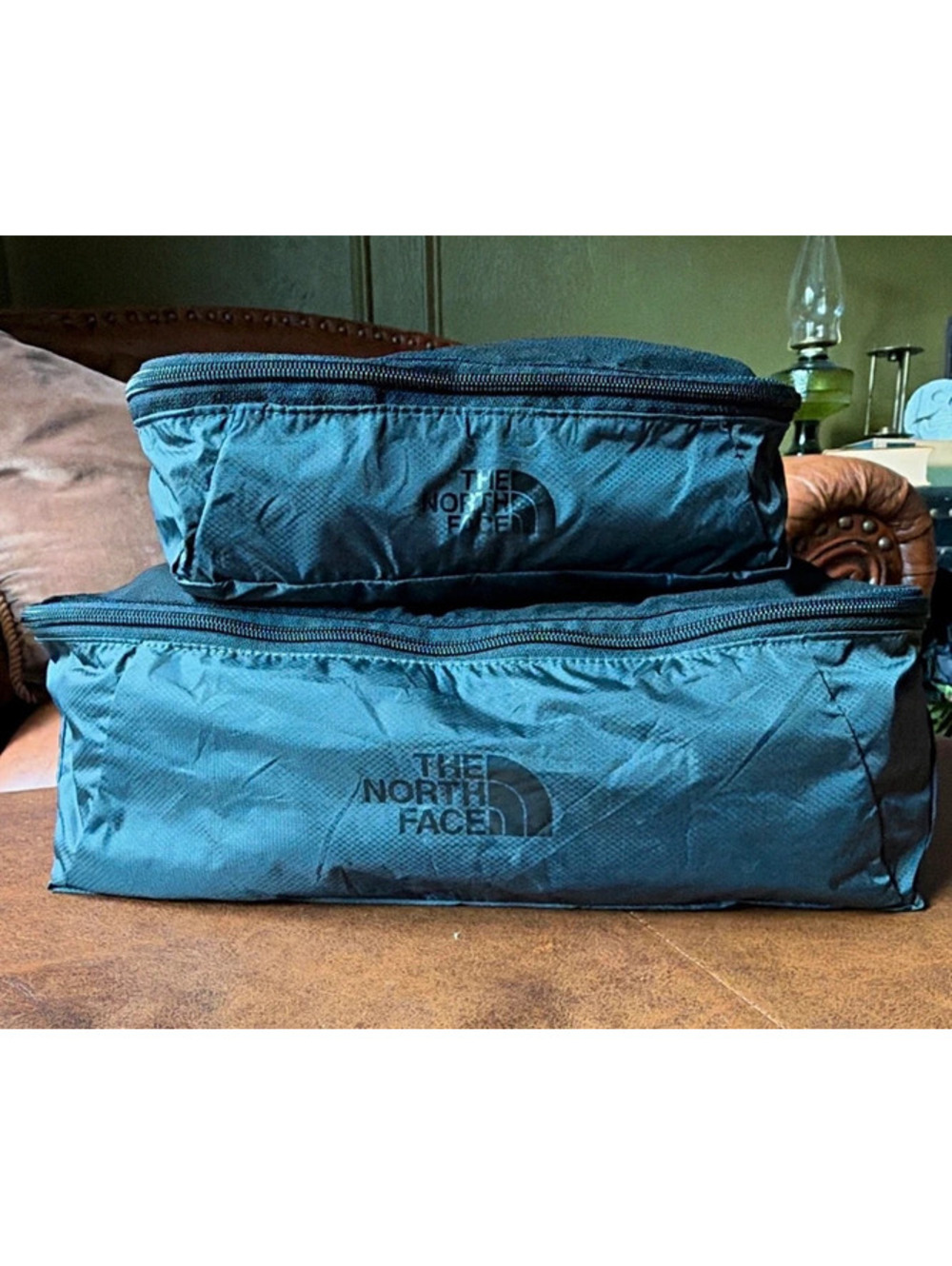 North Face Packing Cubes Charcoal Travel Organizer set of 2